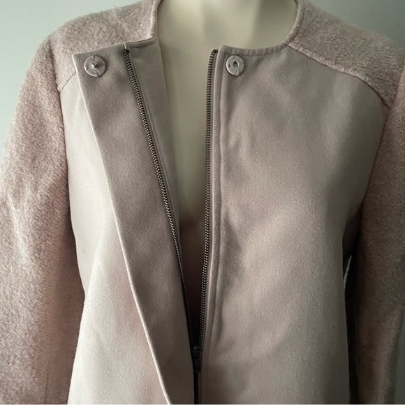 Cupcakes and Cashmere Light Blush Pink Overcoat Long Coat Sise Medium - Picture 8 of 11